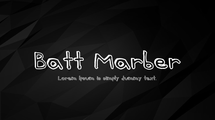 Batt Marber Font