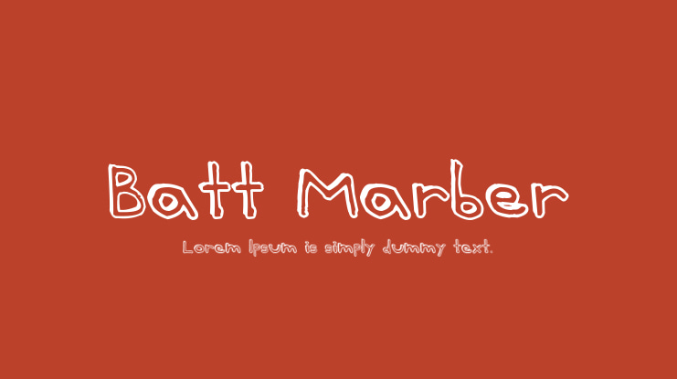 Batt Marber Font
