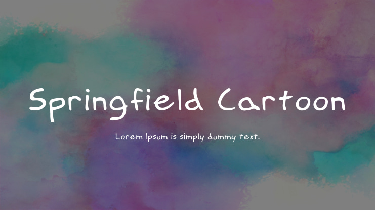 Springfield Cartoon Font