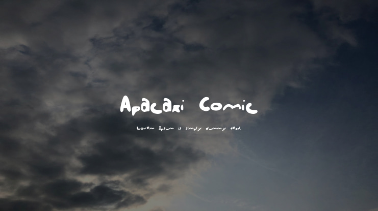 Apacaxi_Comic_ Font