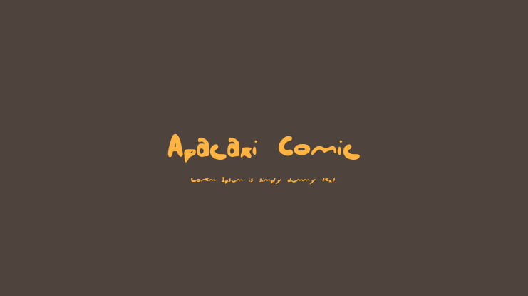 Apacaxi_Comic_ Font