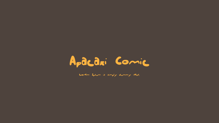Apacaxi_Comic_ Font