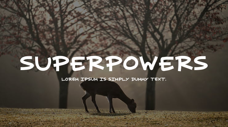 superpowers Font