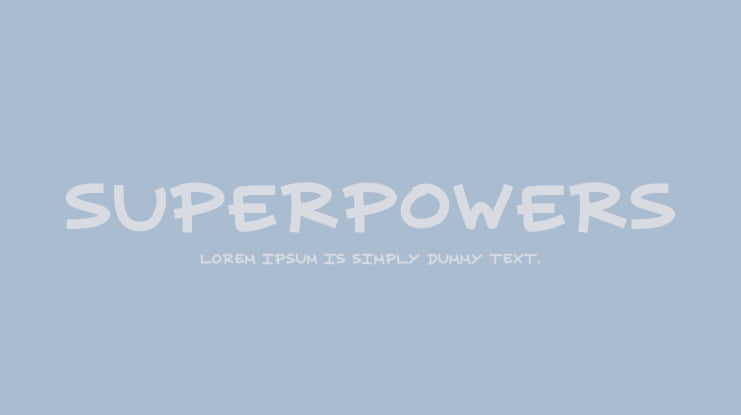 superpowers Font