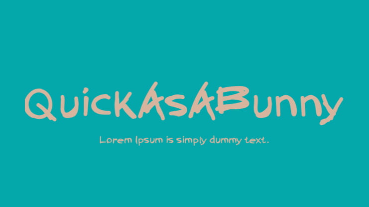 QuickAsABunny Font