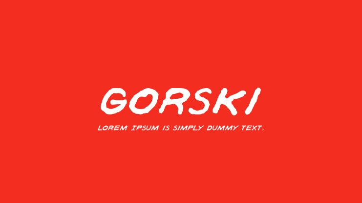 Gorski Font