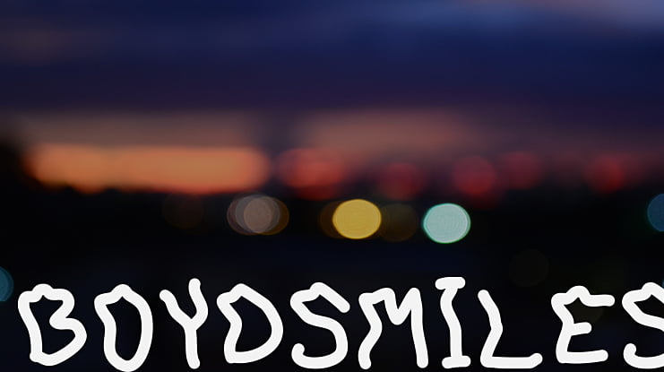 BoydSmiles Font