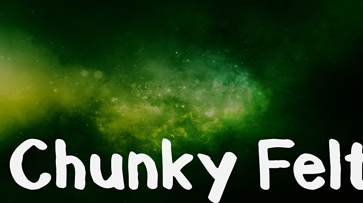 Chunky Felt Font