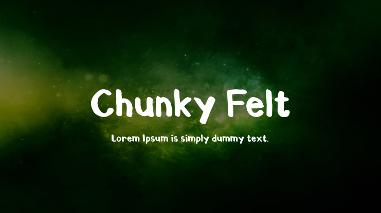 Chunky Felt Font
