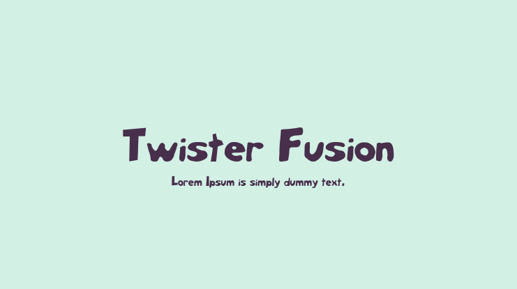 Twister Fusion Font
