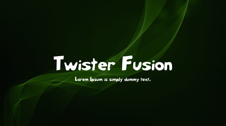 Twister Fusion Font