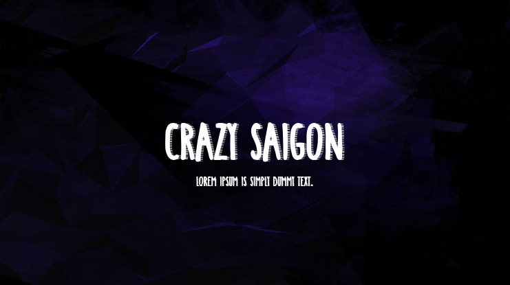 Crazy Saigon Font