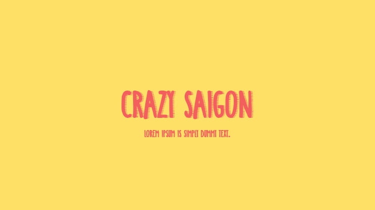 Crazy Saigon Font