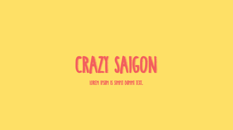 Crazy Saigon Font