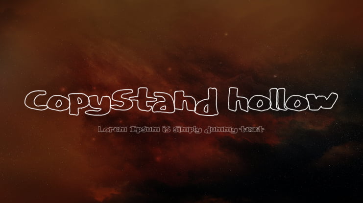 CopyStand hollow Font Family
