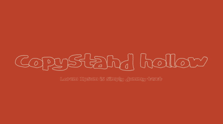 CopyStand hollow Font Family