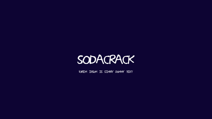 SodaCrack Font