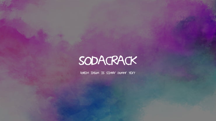 SodaCrack Font