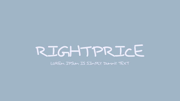 RightPrice Font