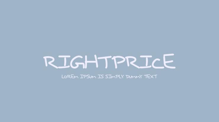 RightPrice Font