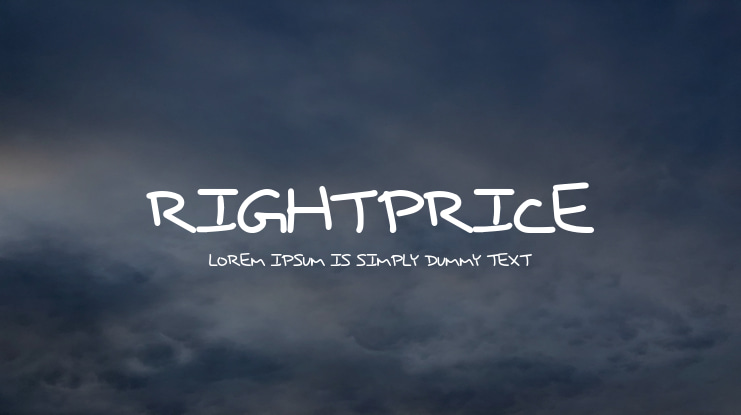 RightPrice Font