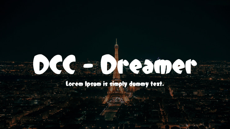 DCC - Dreamer Font