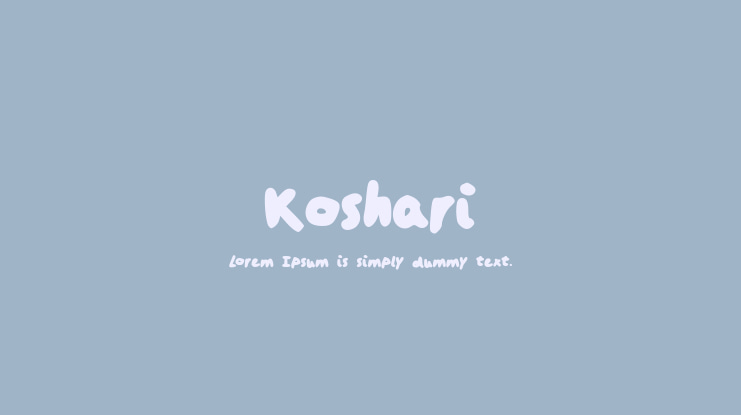 Koshari Font