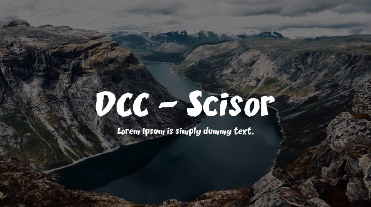 DCC - Scisor Font