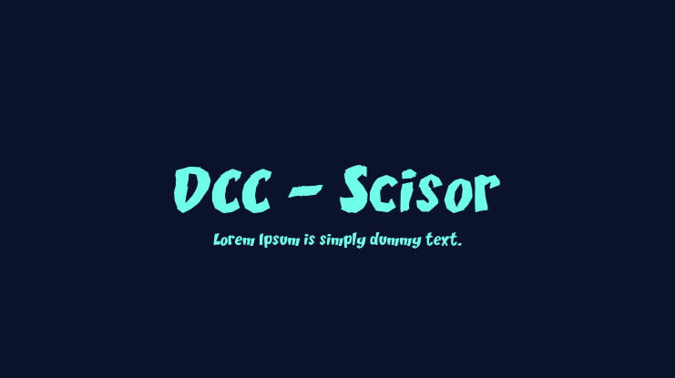 DCC - Scisor Font