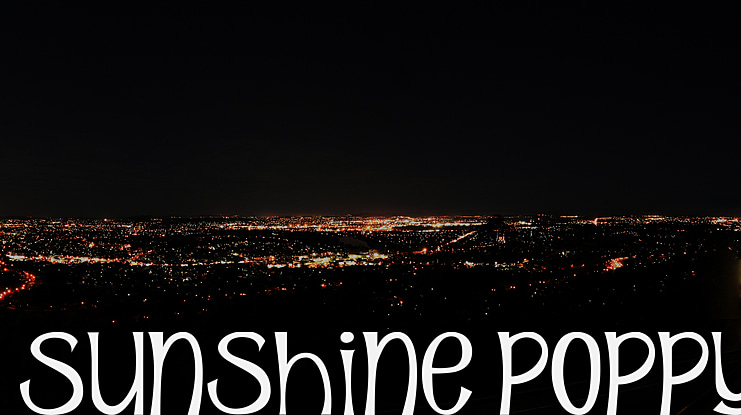 Sunshine Poppy Font