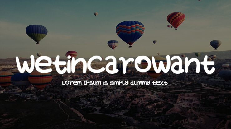 WetinCaroWant Font
