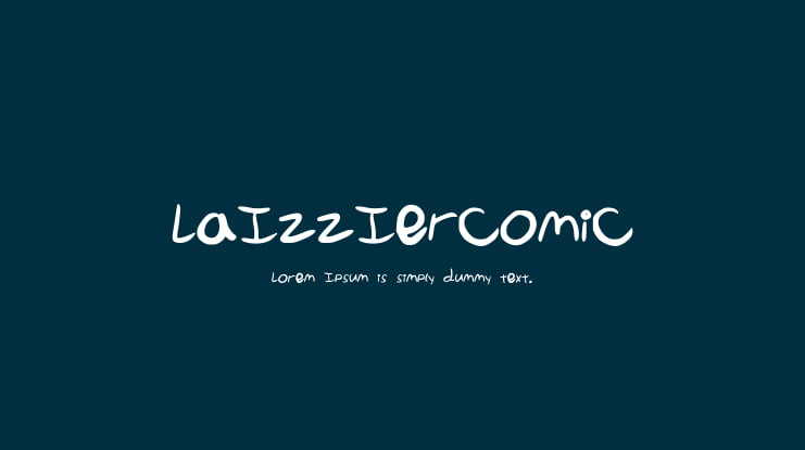 LaIzzIerComiC Font