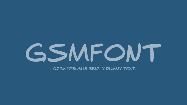 gsmfont Font