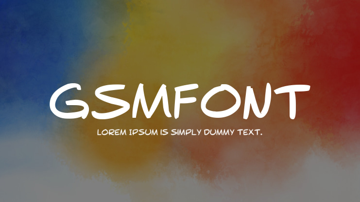 gsmfont Font