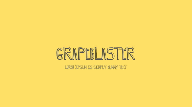 GrapeBlaster Font