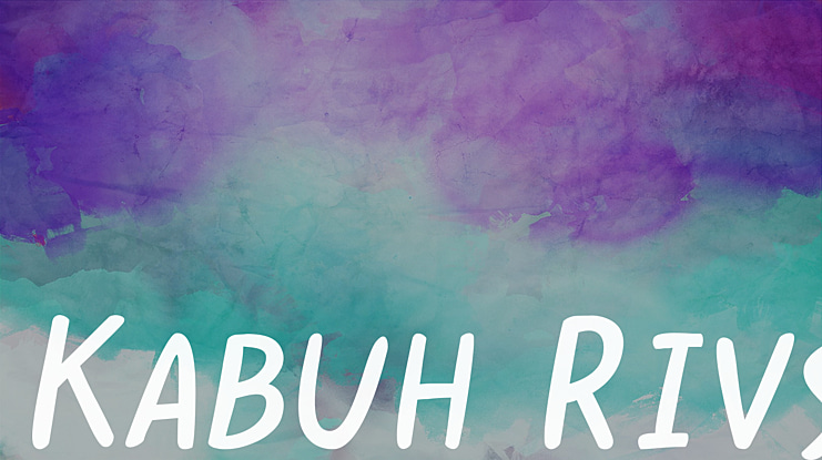 Kabuh Rivs Font