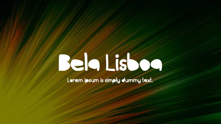 Bela Lisboa Font