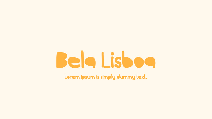 Bela Lisboa Font
