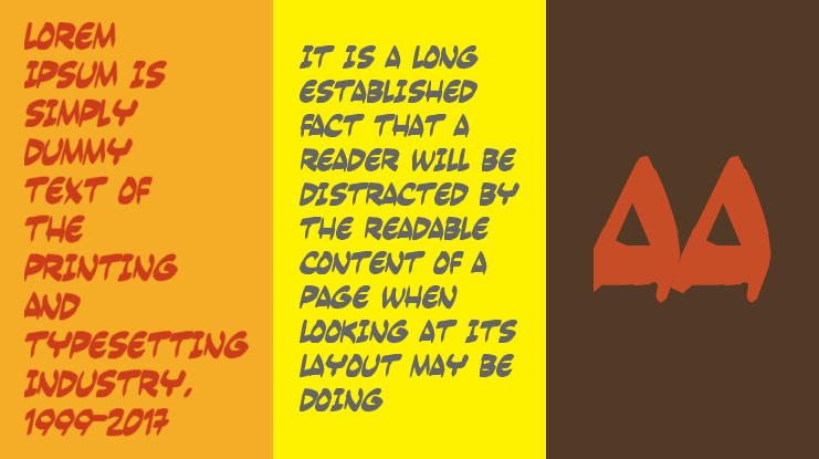 Yesterdays meal Font