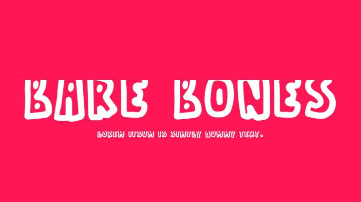 Bare Bones Font