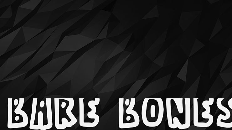 Bare Bones Font