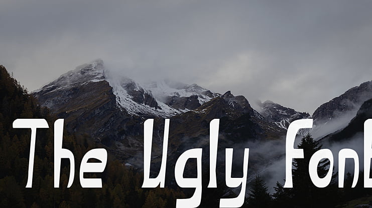 The Ugly font