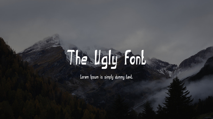The Ugly font