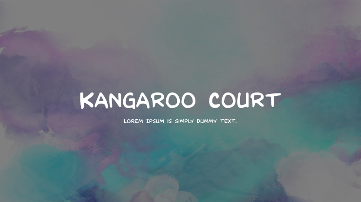 Kangaroo Court Font Family