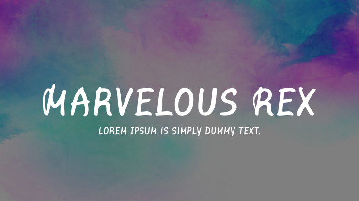 Marvelous Rex Font Family