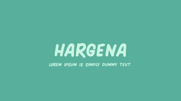 HARGENA Font
