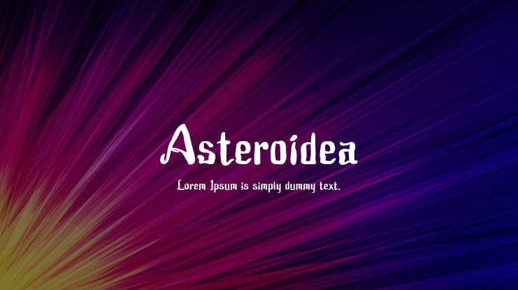 Asteroidea Font