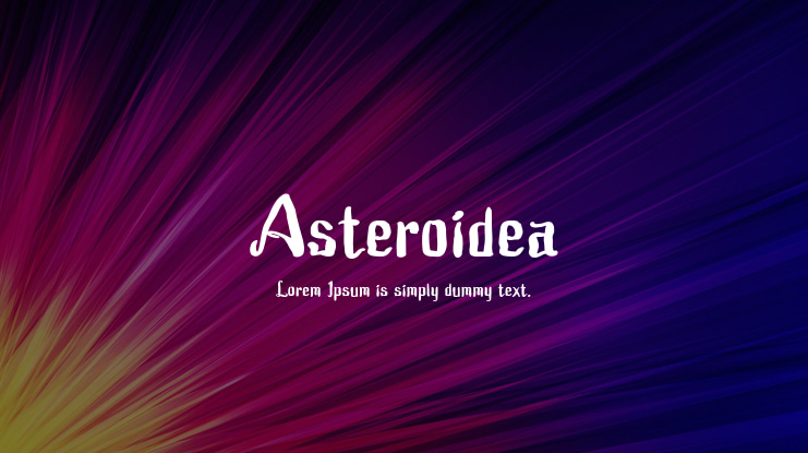 Asteroidea Font