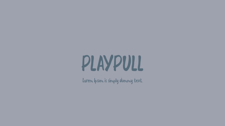 PLAYPULL Font