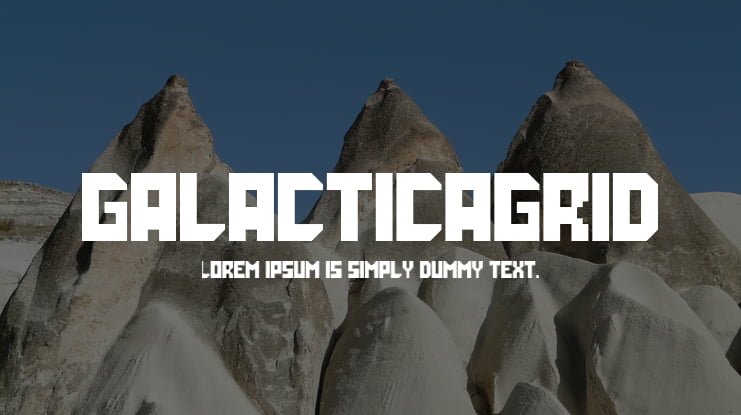 GalacticaGrid Font